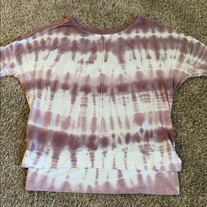 pink tye dye loose shirt
